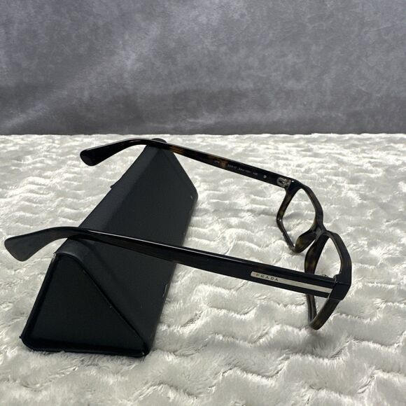 Prada Eyeglasses VPR 15Q Tortoise 2AU-1O1 Size 52-17 Optical Frame With Case - Picture 2 of 6